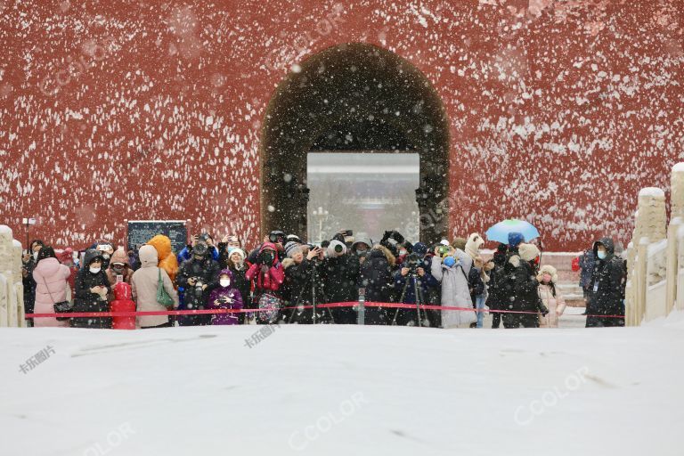 2022年虎年初雪，故宫雪景